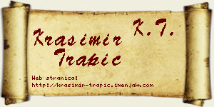 Krasimir Trapić vizit kartica